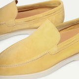 Klassischer Wildleder Loafer Citrus Gelb