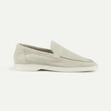 Mocassino classico in camoscio crema