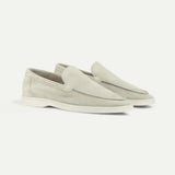Mocassino classico in camoscio crema