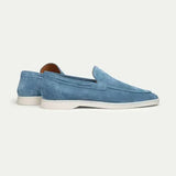 Klassischer Suède Loafer Ozeanblau