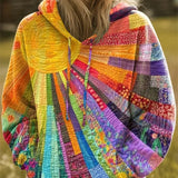 Aurora | Felpa con patchwork colorato