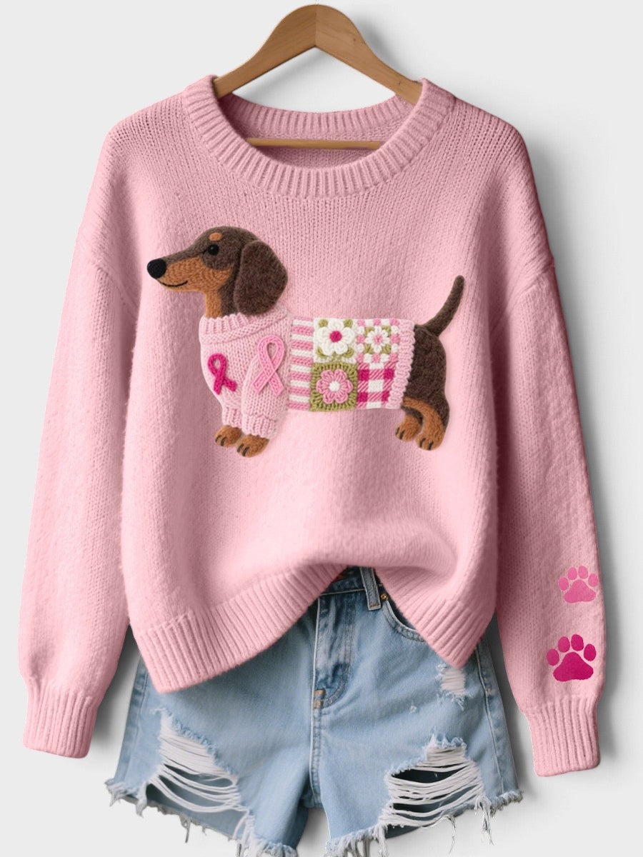 Sofia – Pullover mit Dackelmotiv