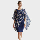 Amalie – Kleid mit geblümtem Chiffon-Oberteil