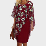 Amalie – Kleid mit geblümtem Chiffon-Oberteil