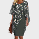 Amalie – Kleid mit geblümtem Chiffon-Oberteil