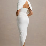 Taylor - Asymmetrisches Twisted Cape Maxikleid
