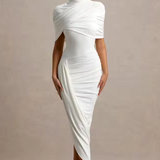Taylor - Asymmetrisches Twisted Cape Maxikleid