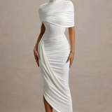 Taylor - Asymmetrisches Twisted Cape Maxikleid