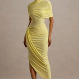 Taylor - Asymmetrisches Twisted Cape Maxikleid
